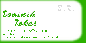 dominik kokai business card